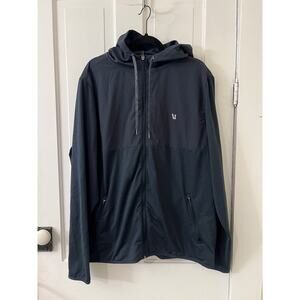Vuori Sunday Element Track Jacket men’s XXL navy blue stretch athleisure zip up